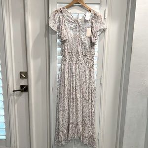 Rebecca Taylor dress, white and lavender, size 6